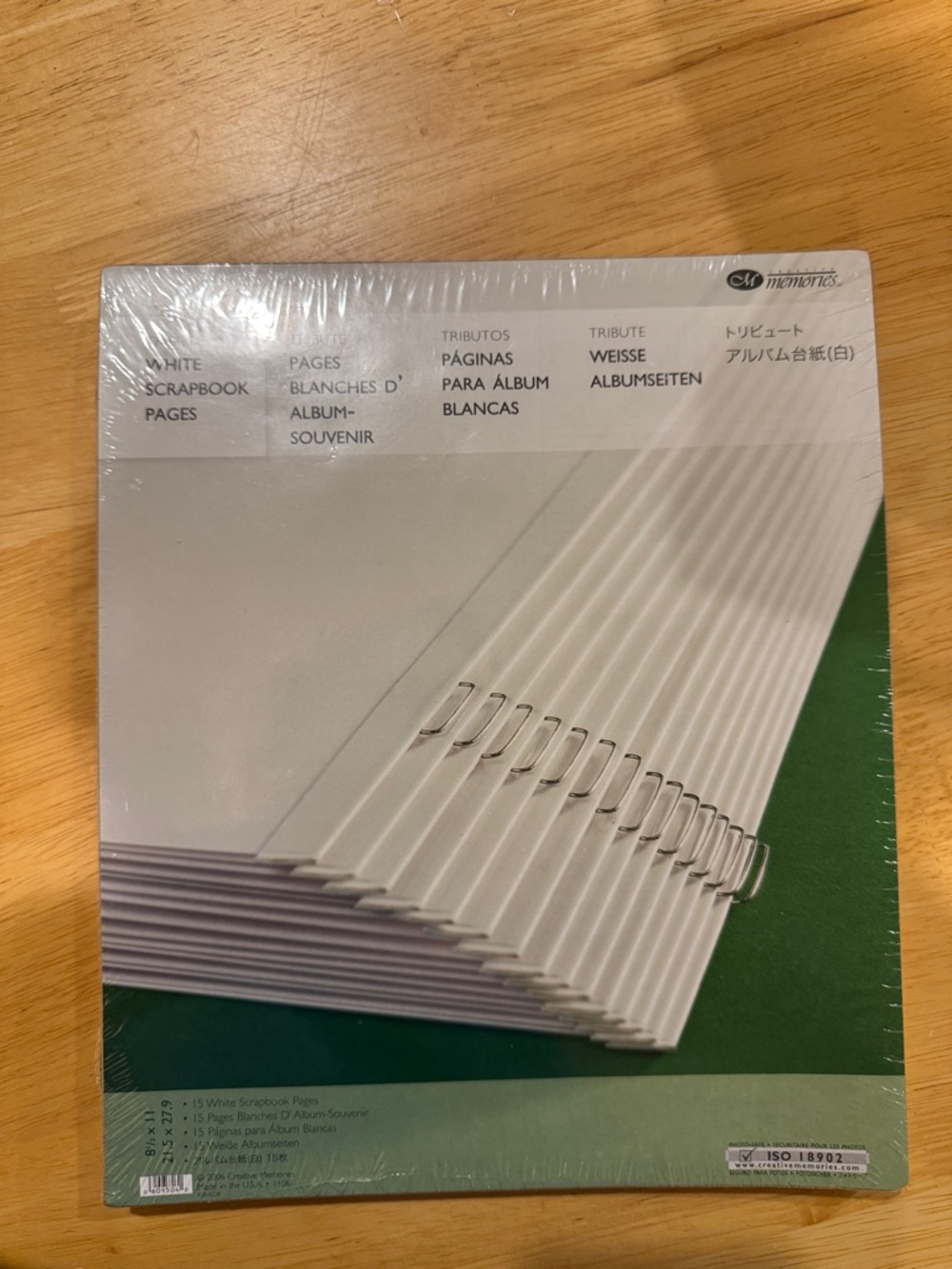 Creative Memories 8.5 x‎ 11 Scrapbook Refill Pages White 15 Double Sided Tribute